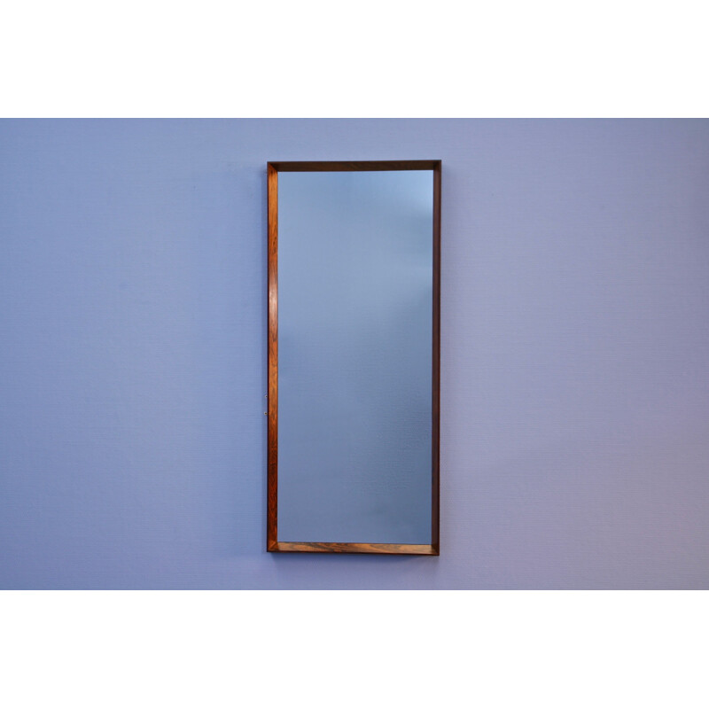 Vintage Danish rosewood mirror, 1960s