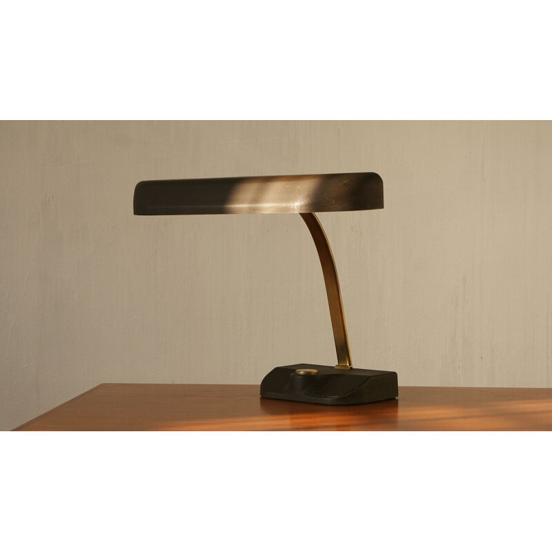 Vintage brass lamp by Hillebrand for Hillebrand Lighting, Germany 1960s