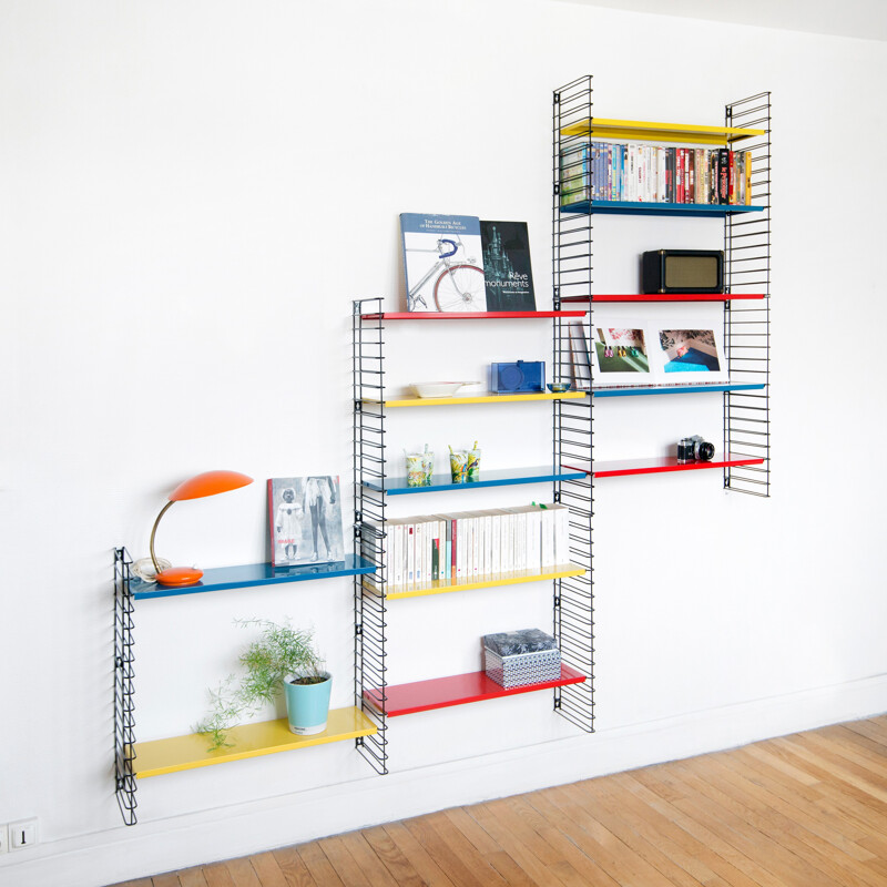 Large shelf system modular Tomado in metal, Adriaan DEKKER - 2000s