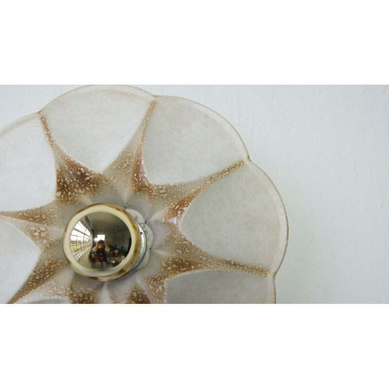 Vintage ceramic wall lamp by Pan Leuchten, West Germany 1960s