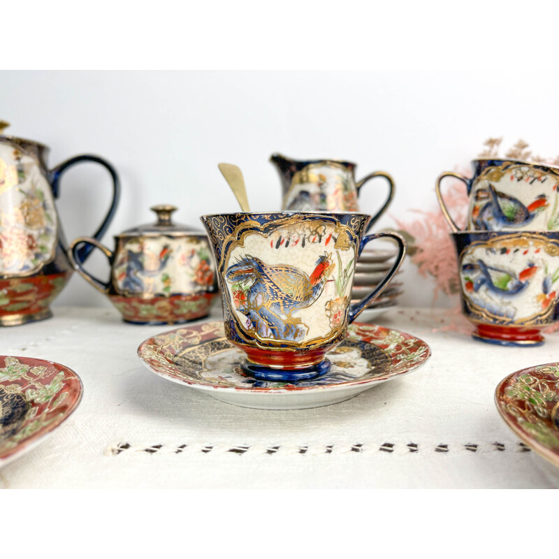 Conjunto de chá de porcelana "Taous Imary" vintage