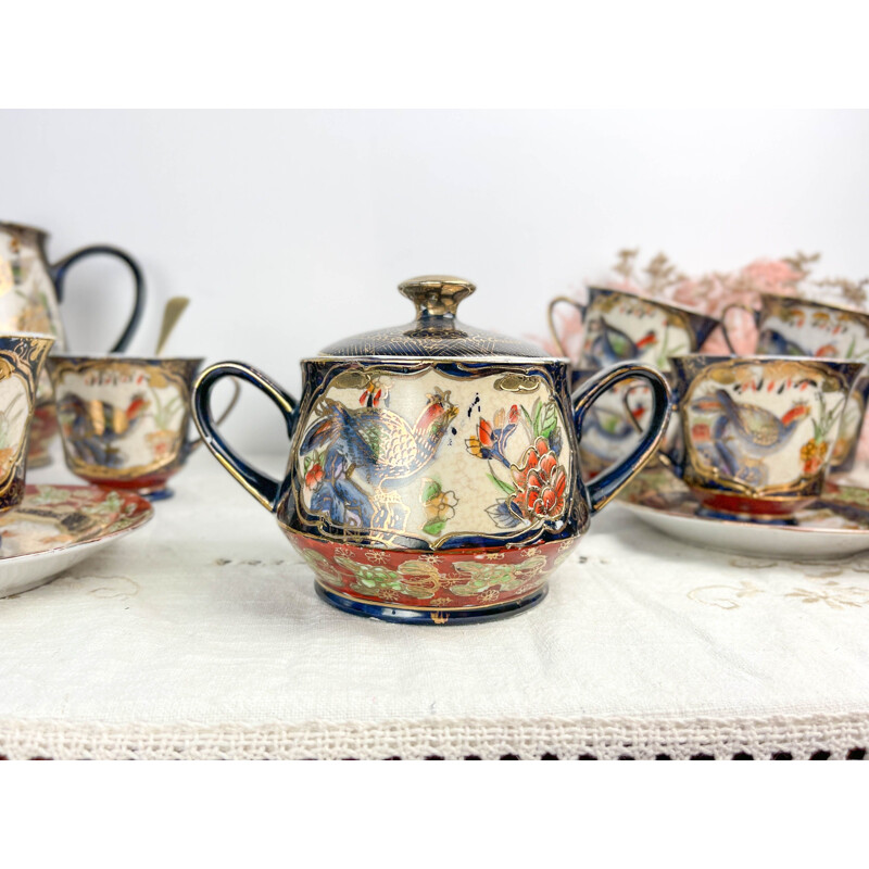 Conjunto de chá de porcelana "Taous Imary" vintage