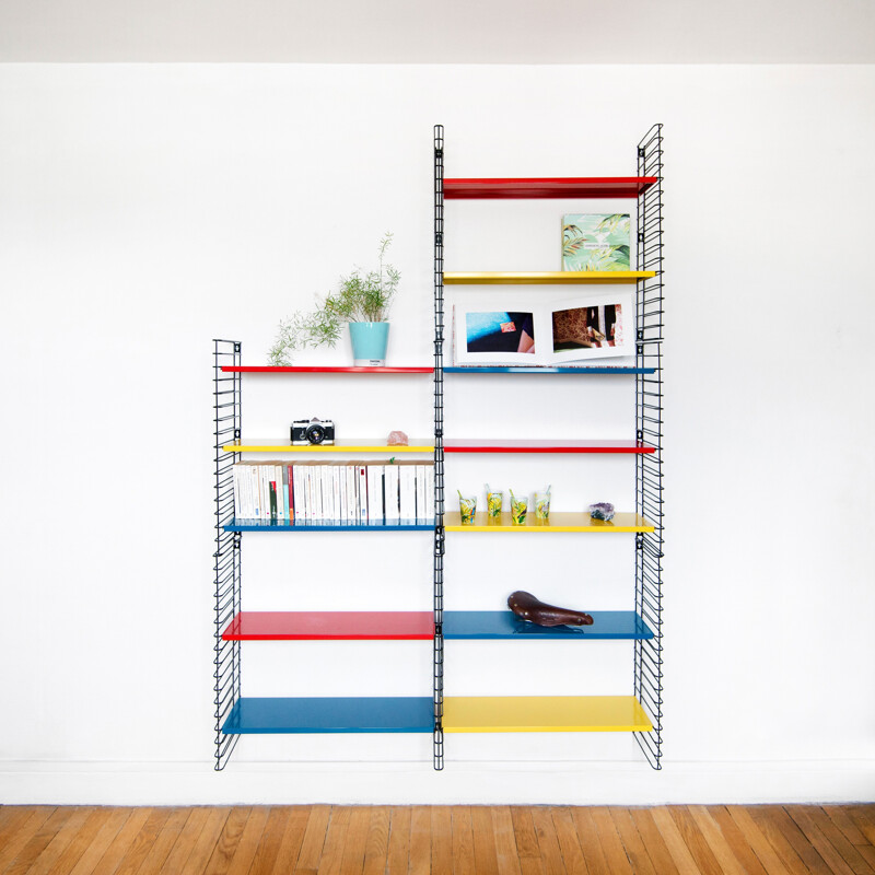 Large shelf system modular Tomado in metal, Adriaan DEKKER - 2000s