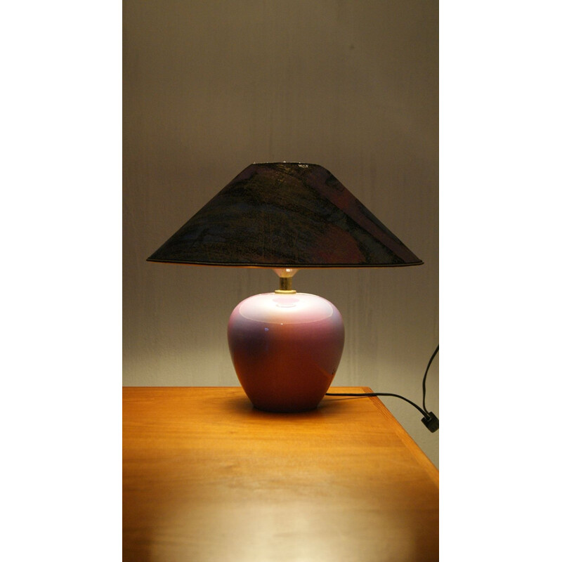 Vintage ceramic table lamp by Pan Leuchten, 1960