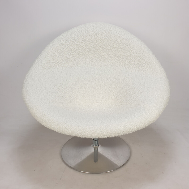 Vintage Globe armchair with ottoman by Pierre Paulin for Artifort, 1980s