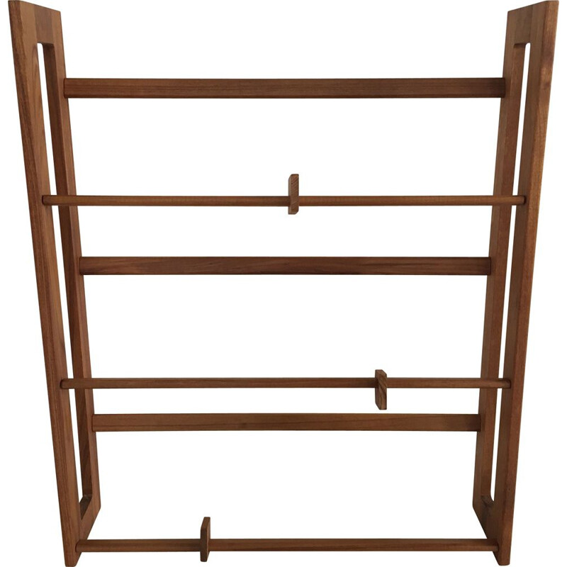 Scandinavian vintage shelf in solid teak