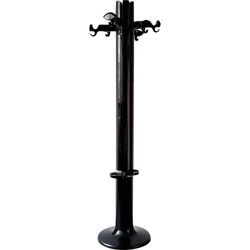 Vintage dark brown plastic coat rack "Planta" by Giancarlo Piretti for Anonima Castelli, Italy 1970