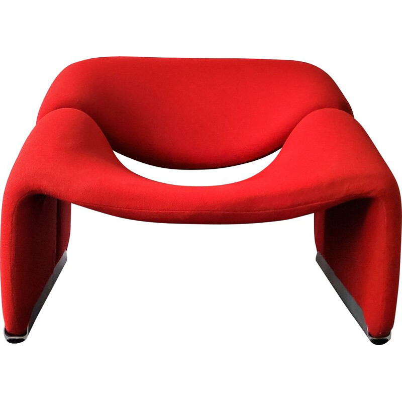 Fauteuil rouge vintage "Groovy" de Pierre Paulin pour Artifort, Pays-Bas 1973