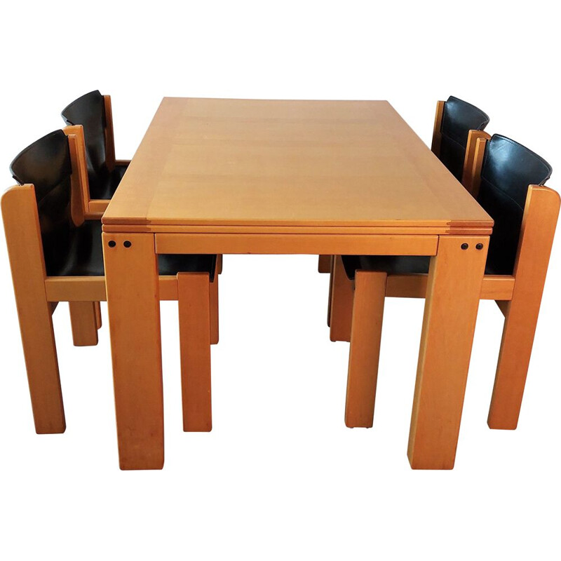 Vintage dining set by Ibisco, Italy 1970s