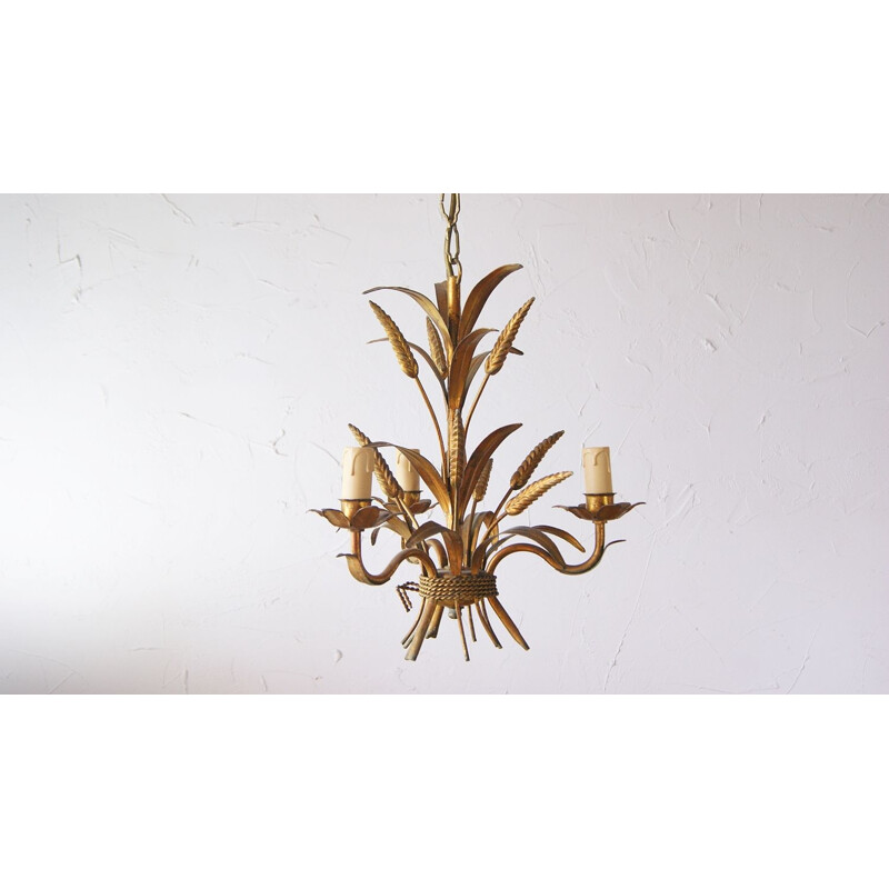 Vintage Hollywood Regency chandelier by Karstadt Ag, Germany 1970s