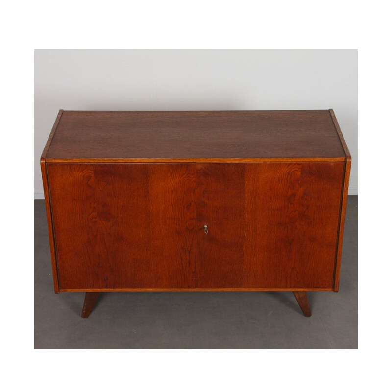 Vintage dark oakwood chest of drawers by Jiri Jiroutek, Czech Republic 1960