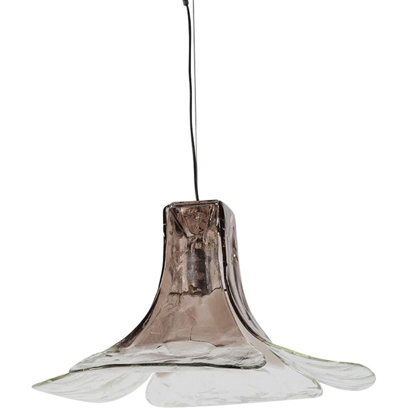 Vintage Murano glass pendant lamp by Carlo Nason for Mazzega