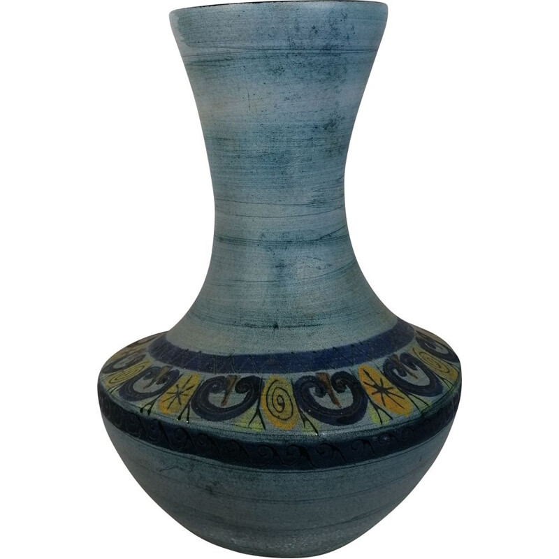 Vintage asymmetrical ceramic vase 860 by Jean de Lespinasse, 1960