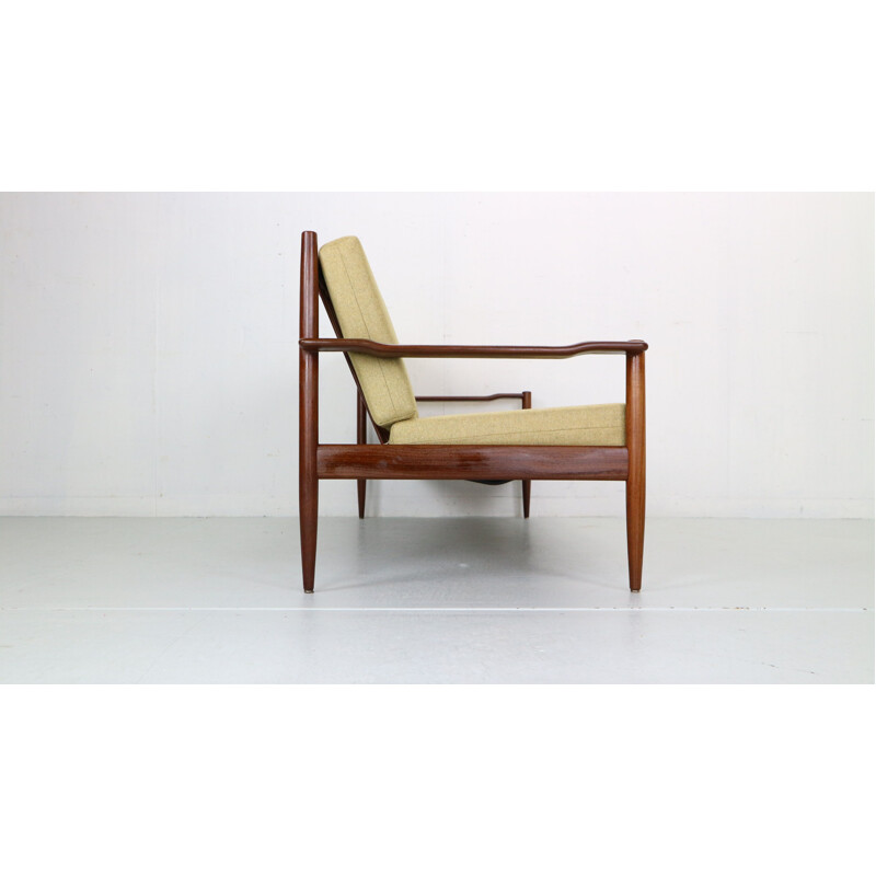 Scandinavian vintage teak 3-seater sofa, Denmark 1960s