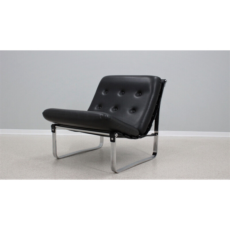 Fauteuil lounge vintage par Ico Parisi pour Mim, Italie 1960