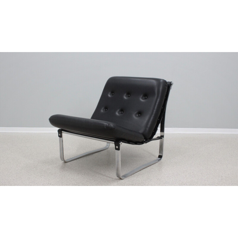 Fauteuil lounge vintage par Ico Parisi pour Mim, Italie 1960