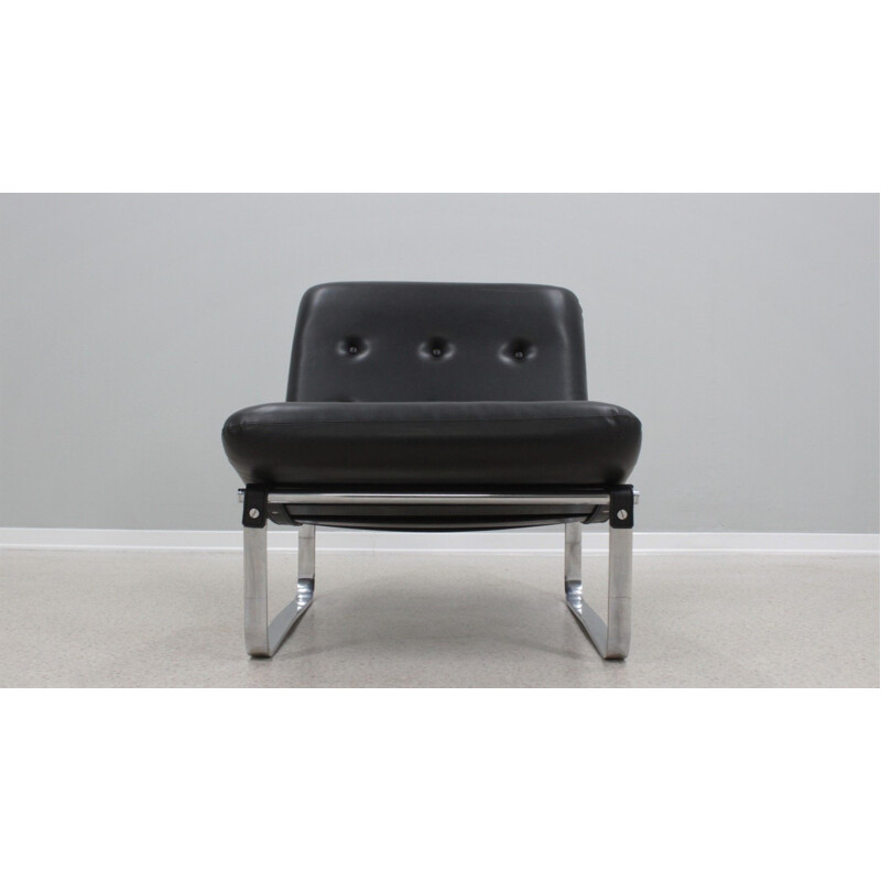 Fauteuil lounge vintage par Ico Parisi pour Mim, Italie 1960