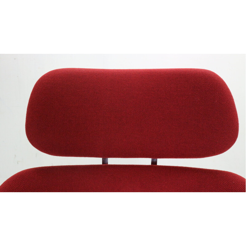 Vintage red armchair and ottoman by Pierre Paulin, Netherlands 1959s
