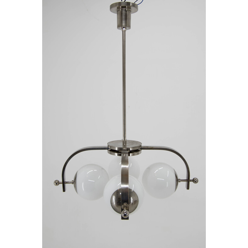 Lámpara vintage de 4 llamas de la Bauhaus, 1930