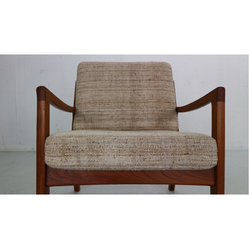Vintage teak FD-109 lounge chair by Ole Wanscher for France & Søn, Denmark 1956s