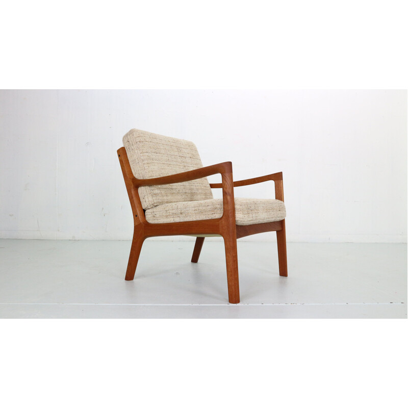 Pair of vintage teak lounge chairs by Ole Wanscher for France & Søn, Denmark 1956s