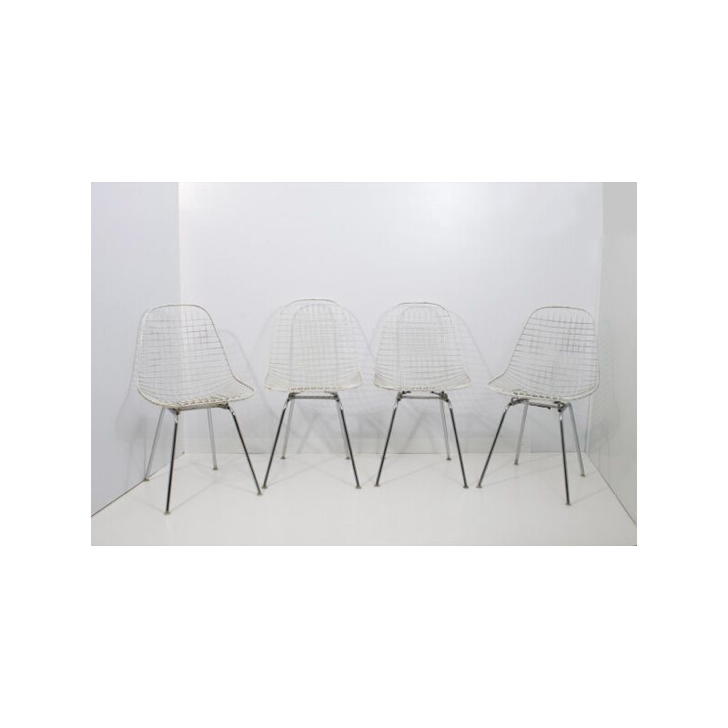 Set of 4 vintage Eames chairs 1st edition by Herman MILLER, Germany 1952s