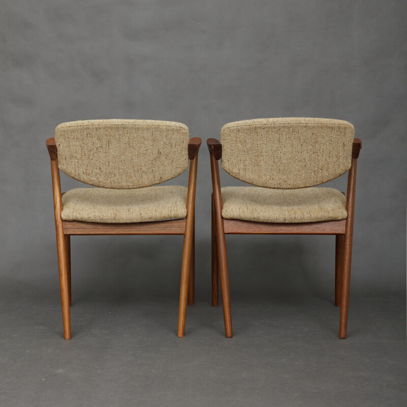 Set of 4 Danish chairs, Kai KRISTIANSEN - 1957