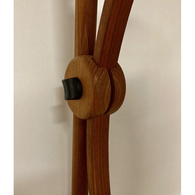 Scandinavian teak wall lamp, 1960s