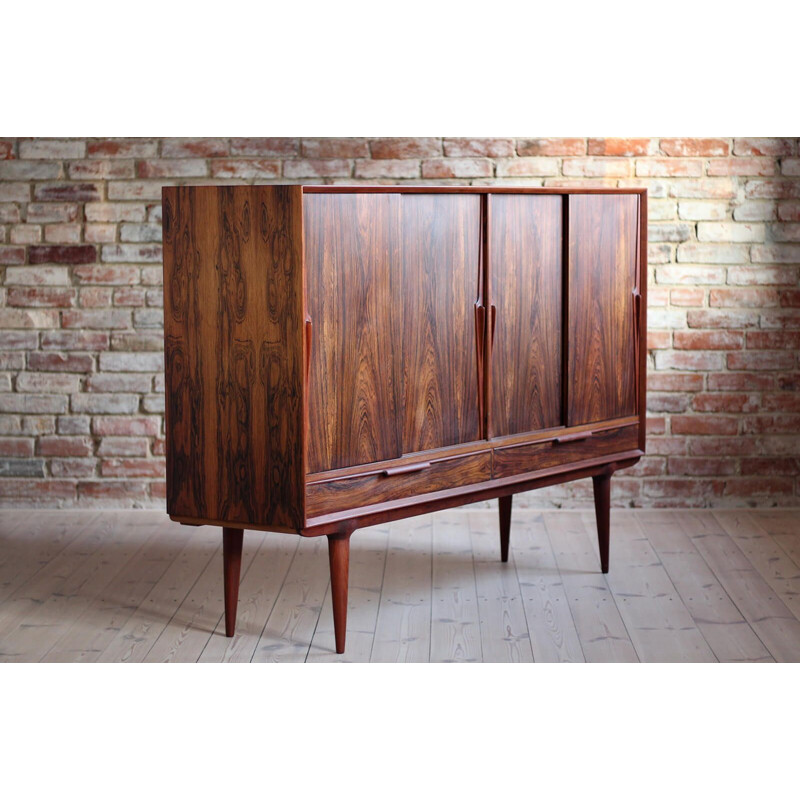 Vintage highboard model13 by Omann Jun Møbelfabrik, Denmark 1960s