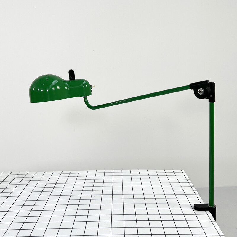 Vintage green Topo desk lamp by Joe Colombo for Stilnovo, 1970