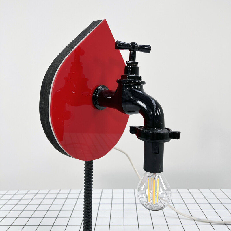 Lampe de table vintage "Rubinetto" par Lapo Binazzi, 1980