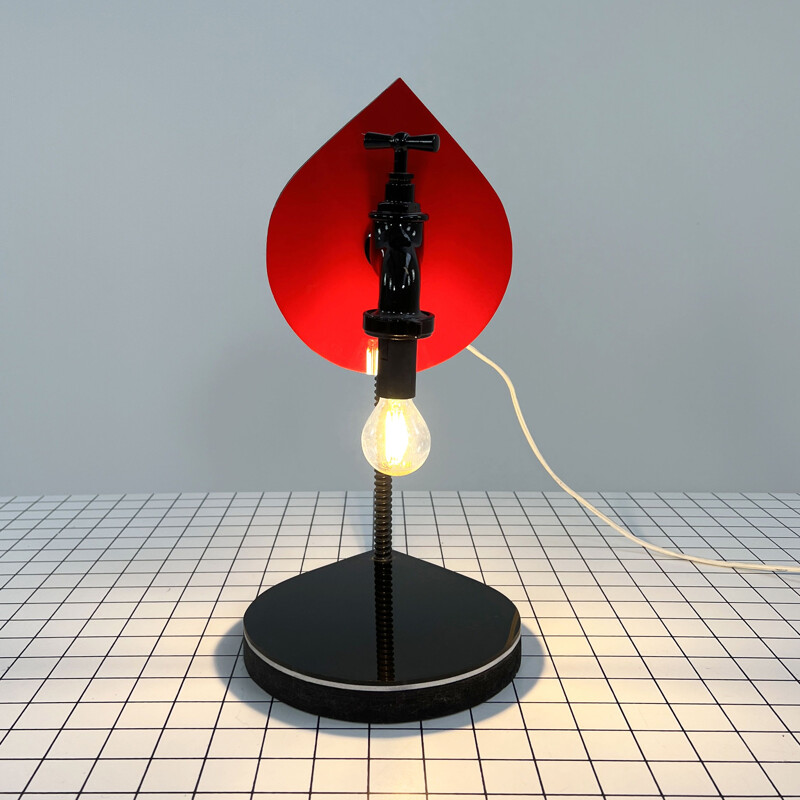 Lampe de table vintage "Rubinetto" par Lapo Binazzi, 1980