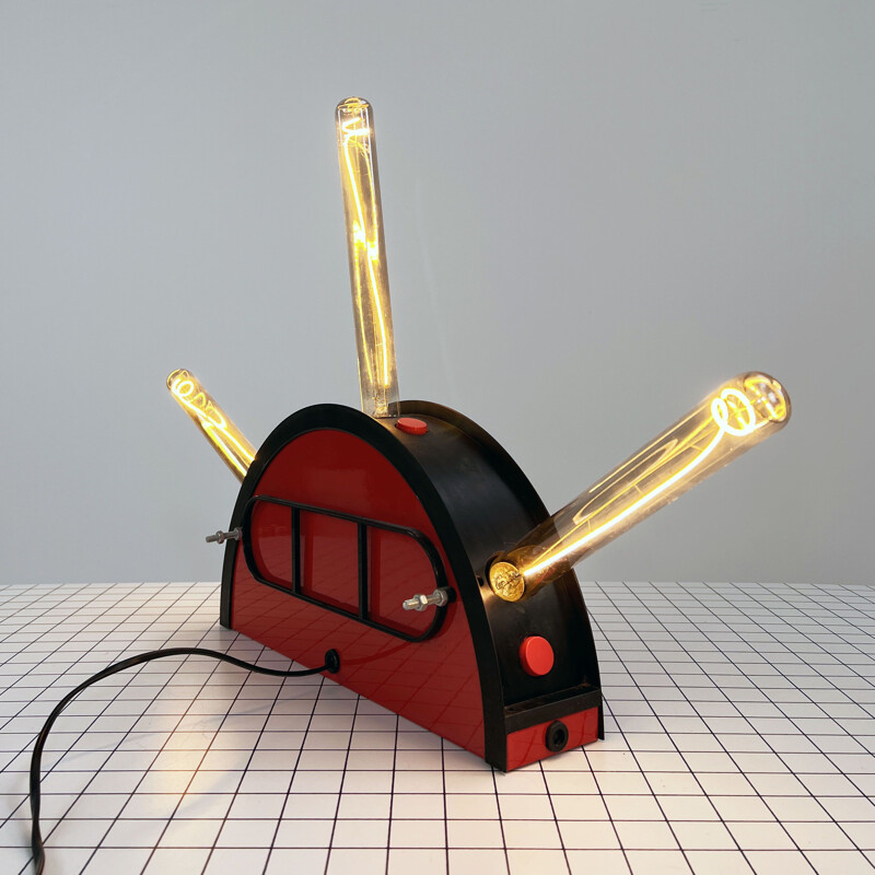 Vintage table lamp by Zerbetto, 1980s