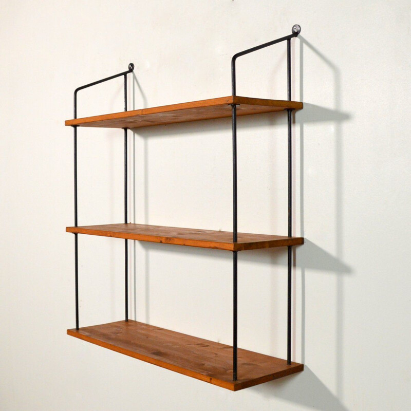 Vintage shelf in solid pine, 1970