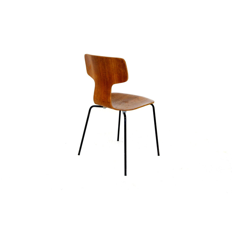 Vintage teak chair by arne jacobsen for fritz hansen, Denmark 1960