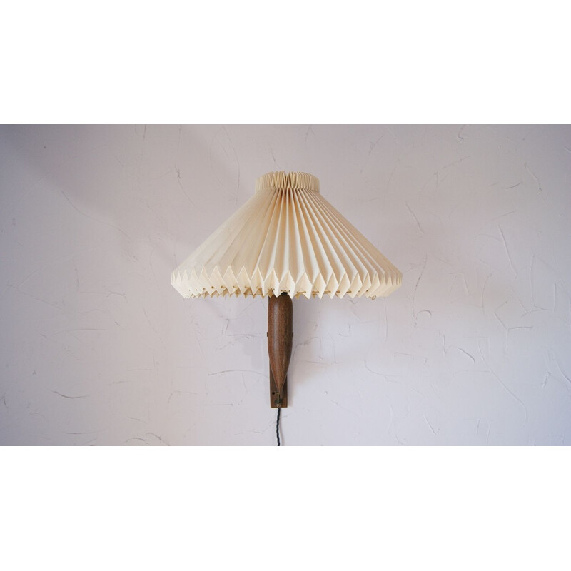 Vintage teak scissor wall lamp from Lyfa , 1960s