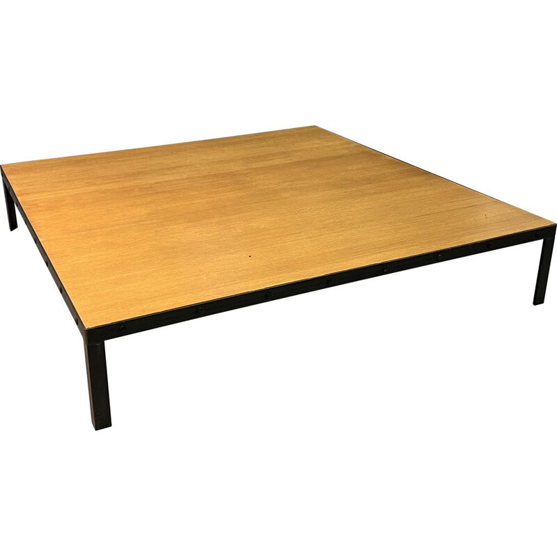 Vintage eikenhouten salontafel met latten van Christian Liaigre, 1990