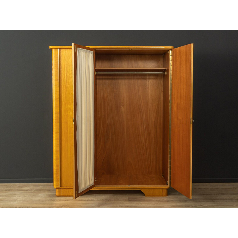 Vintage ashwood cabinet with three doors, Germany 1950s