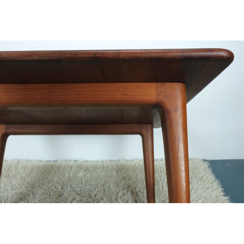 Vintage Danish coffee table in solid teak - 1960s