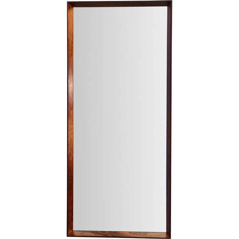 Vintage Danish rosewood mirror, 1960s