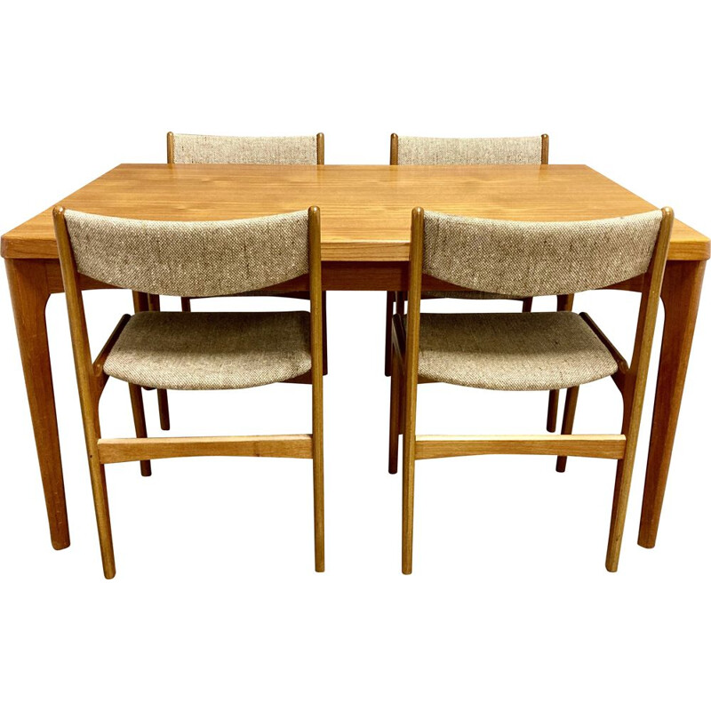 Scandinavian vintage teak dining set, 1950s