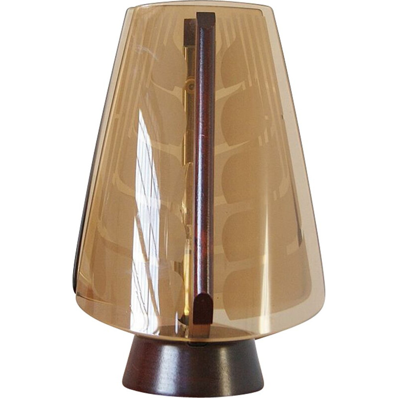 Vintage glass lamp, 1970s