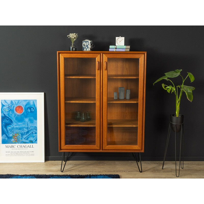 Vintage teak display cabinet by Heinrich Riestenpatt, Germany 1960s