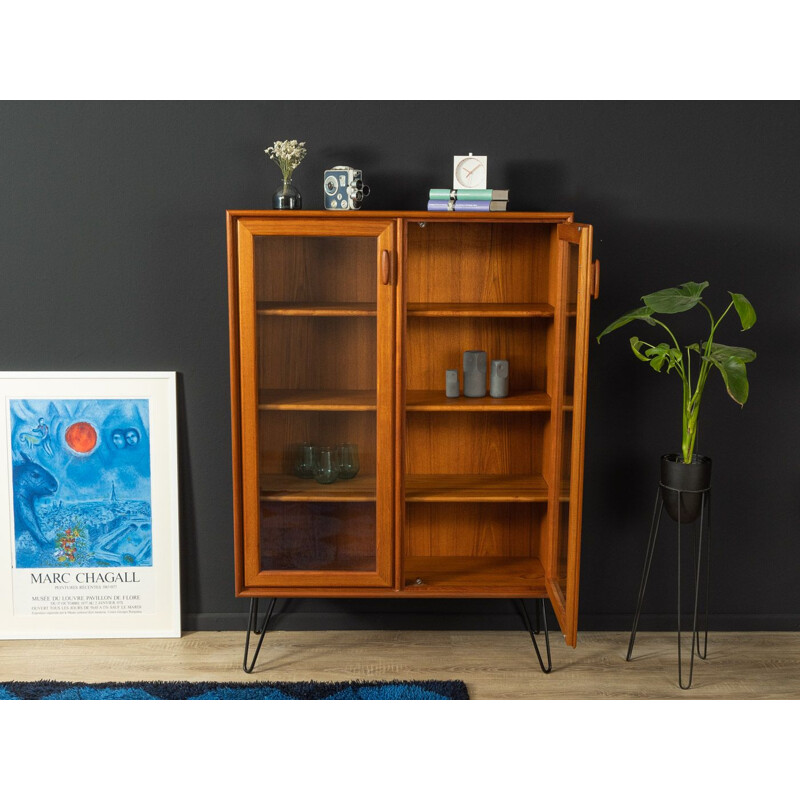 Vintage teak display cabinet by Heinrich Riestenpatt, Germany 1960s