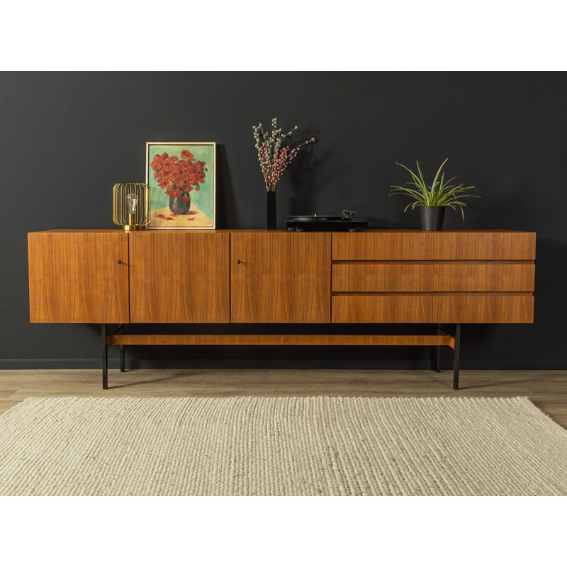 Vintage sideboard in walnut with three doors by Musterring, Germany 1960s