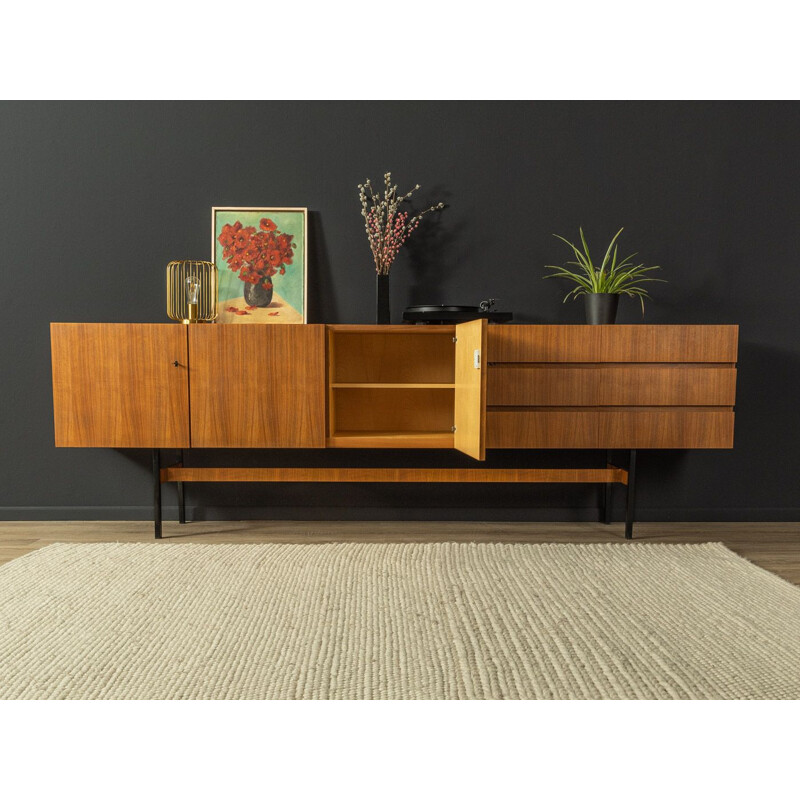 Vintage sideboard in walnut with three doors by Musterring, Germany 1960s