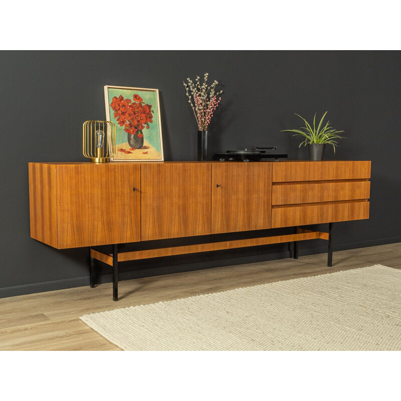 Vintage sideboard in walnut with three doors by Musterring, Germany 1960s