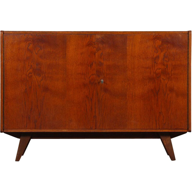 Vintage dark oakwood chest of drawers by Jiri Jiroutek, Czech Republic 1960