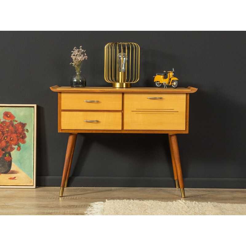 Vintage chest of drawers in ashwood and walnut, Germany 1950s
