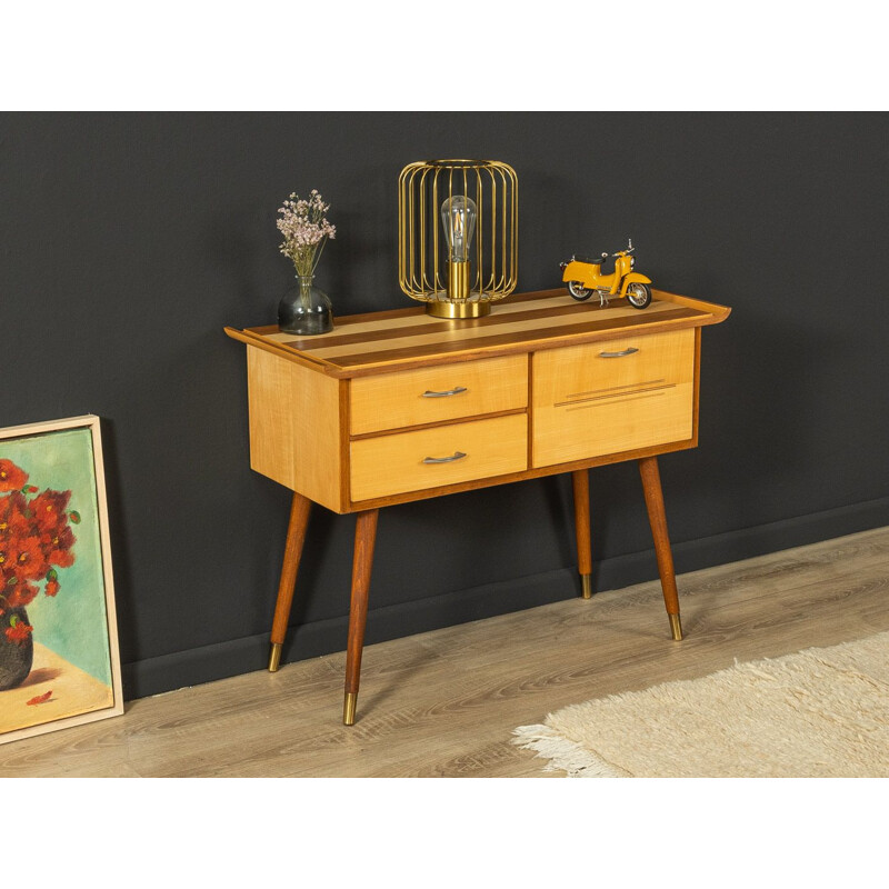 Vintage chest of drawers in ashwood and walnut, Germany 1950s